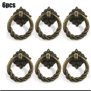 6 Drawer Pulls Cabinet Door Dresser NEW